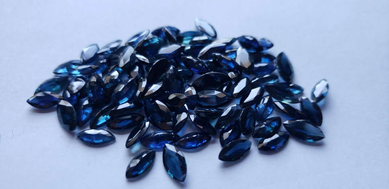 Blue Sapphire Marquise: 9mm x 4.5mm