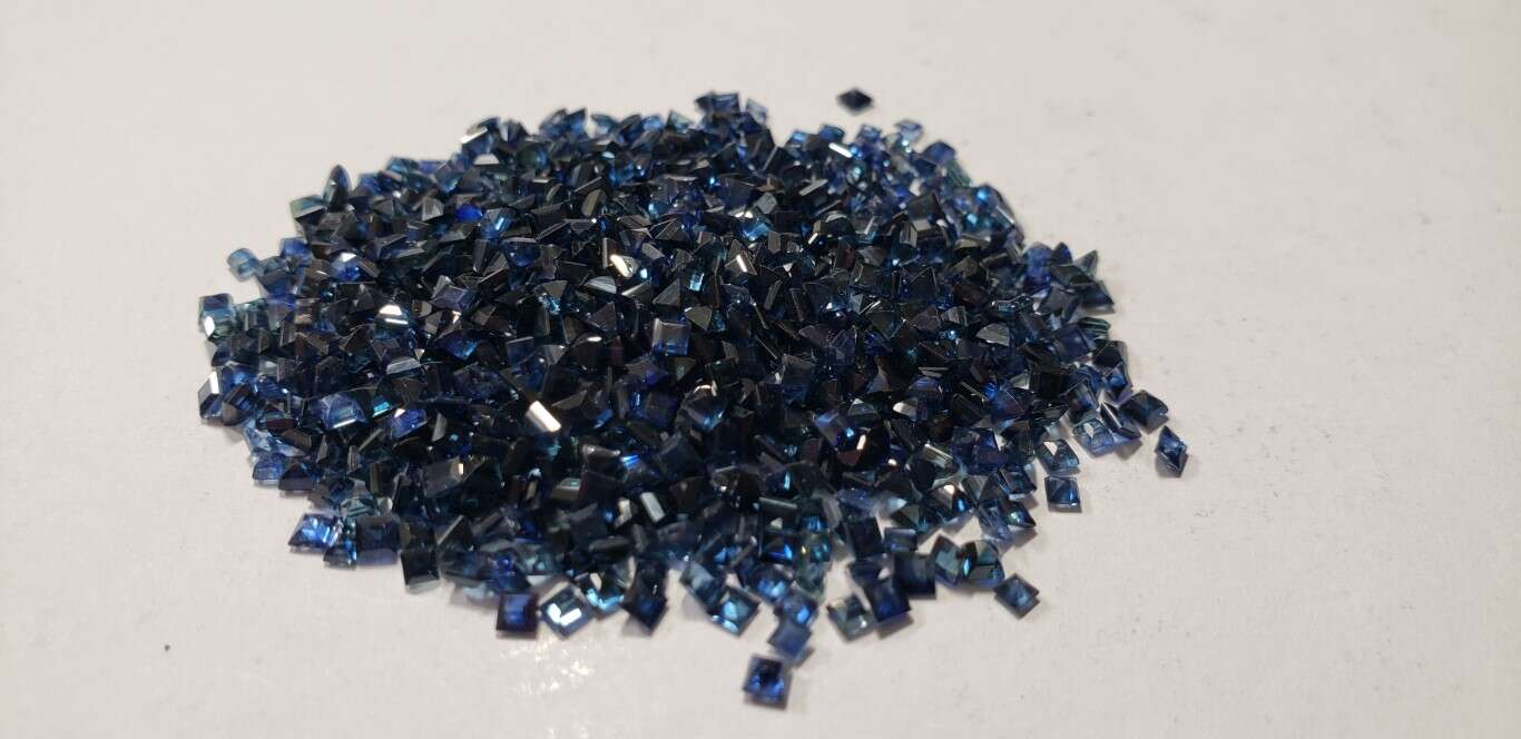 Blue Sapphire Square Cut: 2mm - 2.5mm
