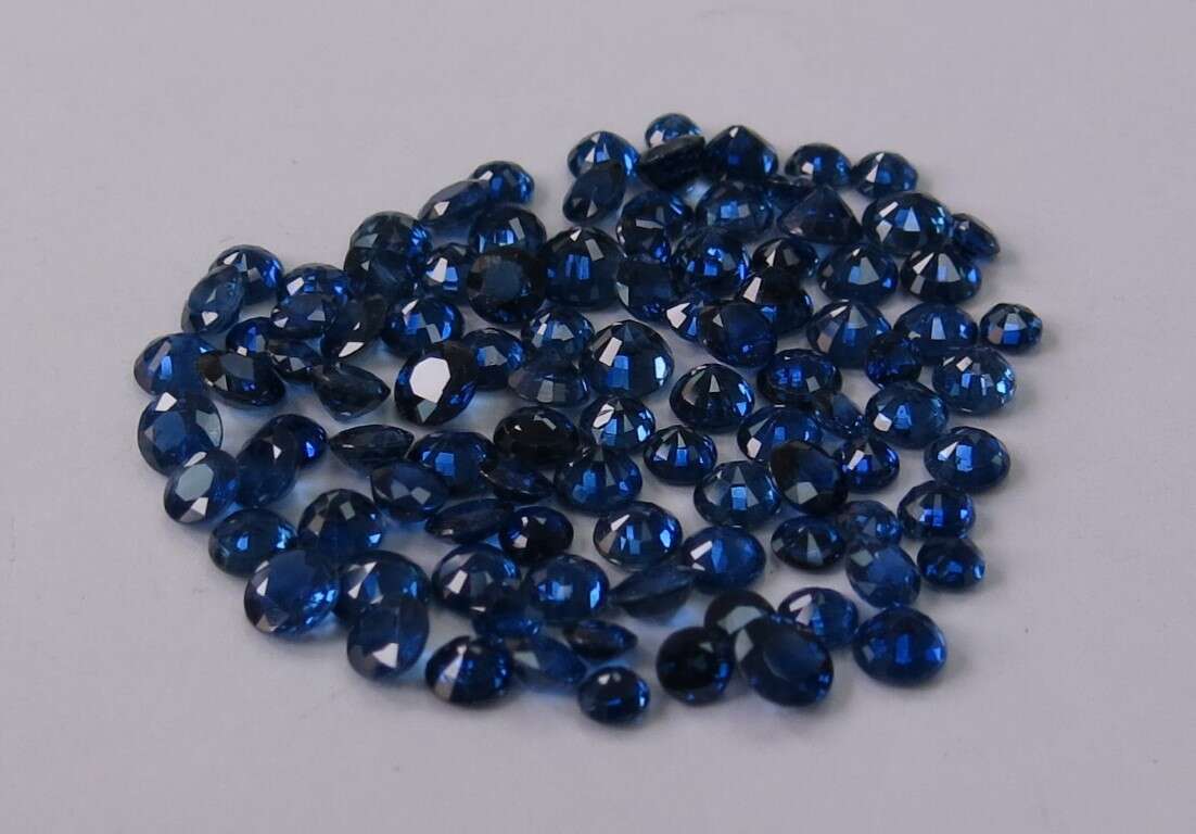 Blue Sapphire Round: 3mm - 5mm