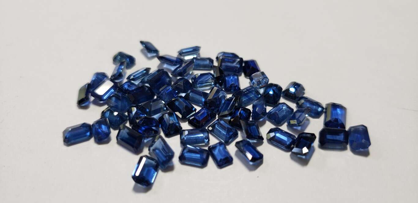 Blue Sapphire Octagon: 6mm x 4mm
