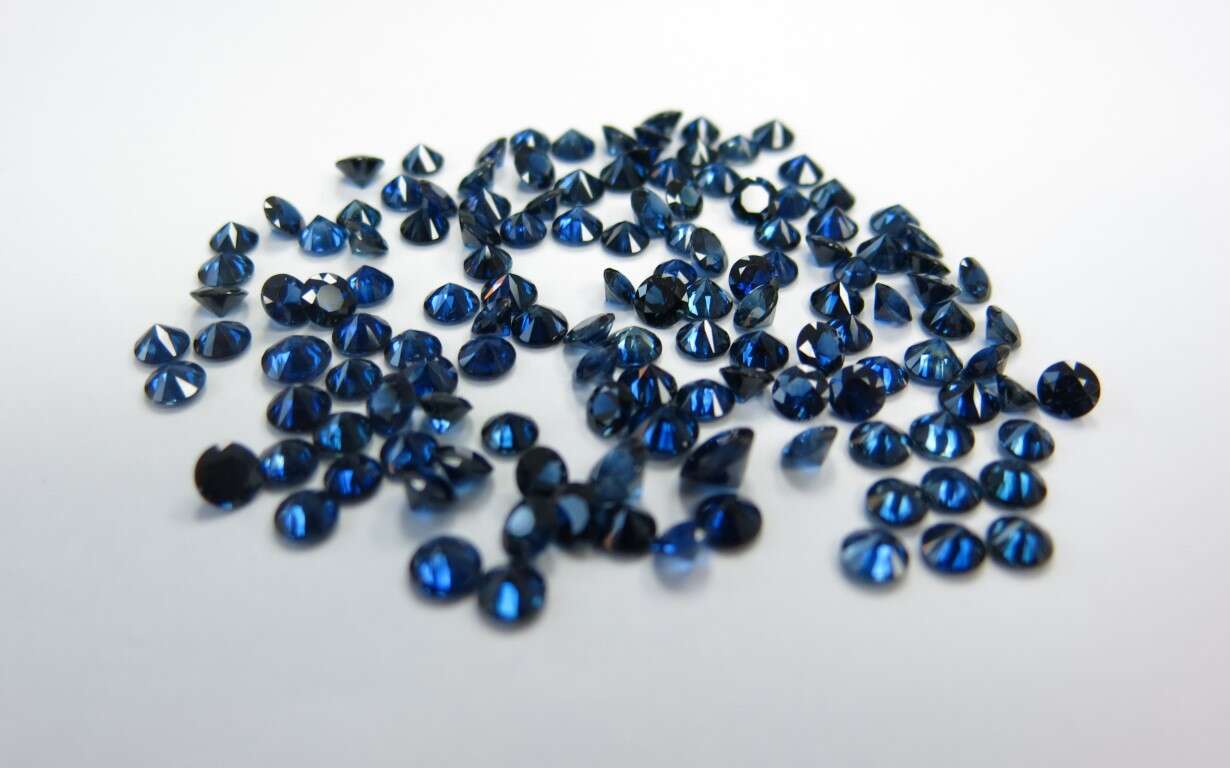 Blue Sapphire Diamond Cut: 4mm - 5mm