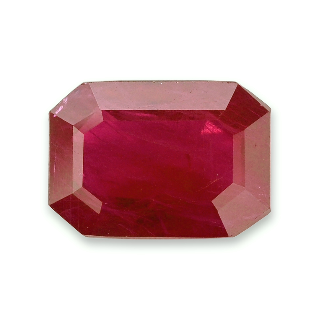 Ruby Emerald Cut: 5.5ct