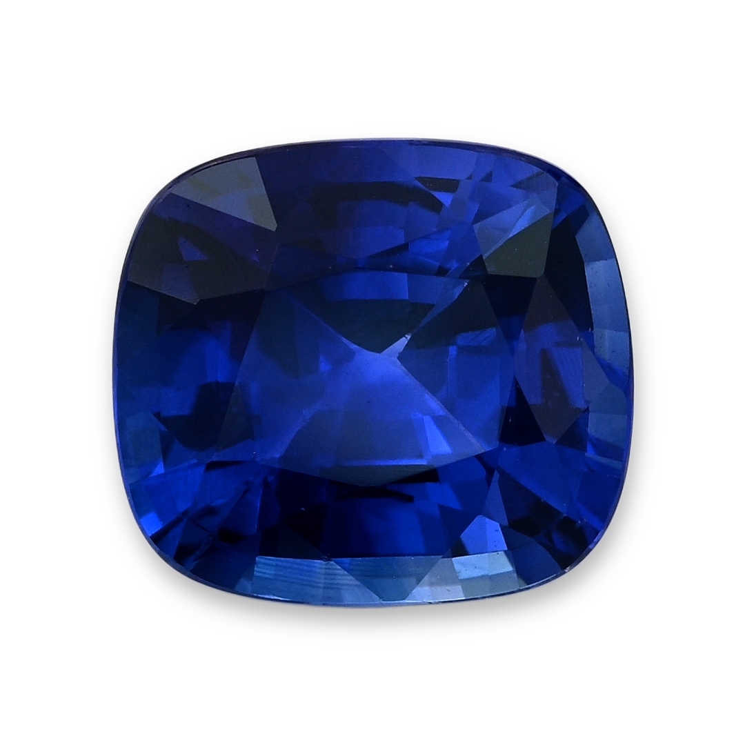 Blue Sapphire Cushion: 3.96ct
