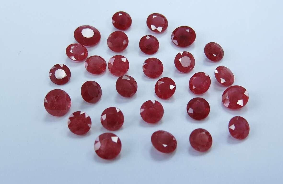 Ruby Round: 6mm - 7mm
