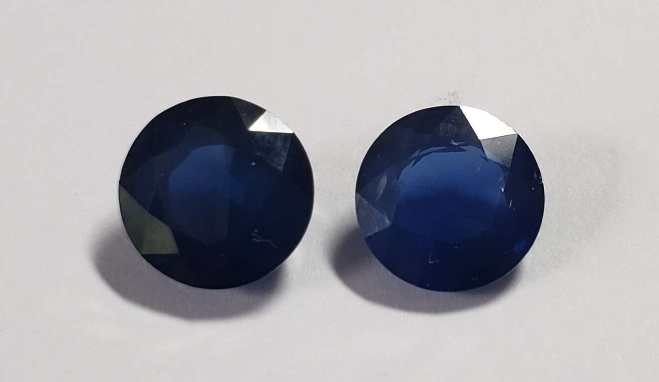 Blue Sapphire Round: 9mm