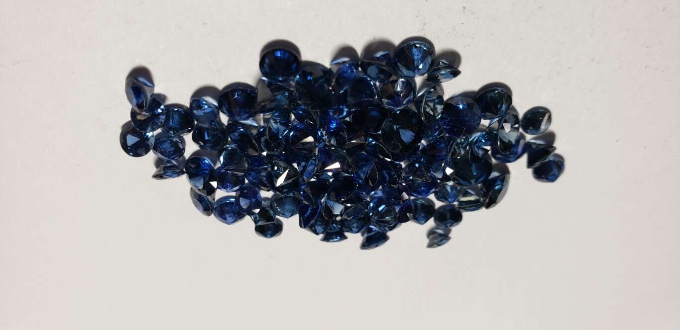 Blue Sapphire Diamond Cut: 4mm - 5mm