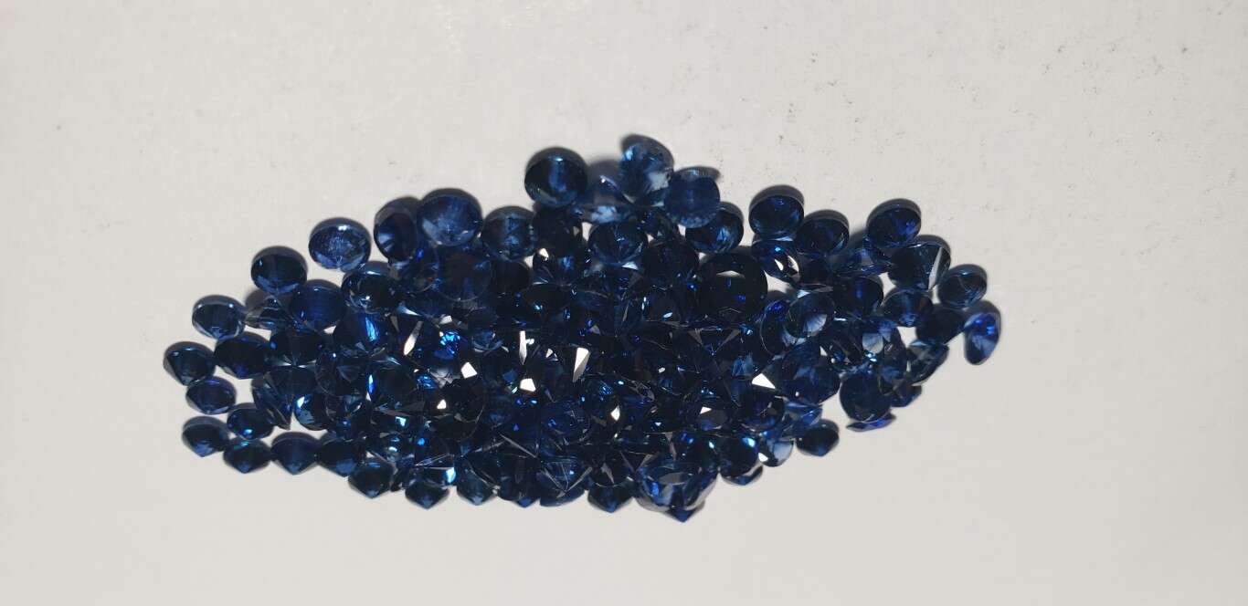 Blue Sapphire Diamond Cut: 4mm - 5mm