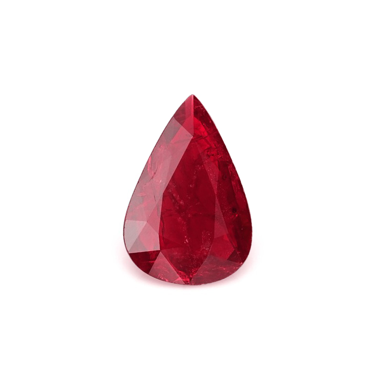 RUBY Pear: 2.57ct