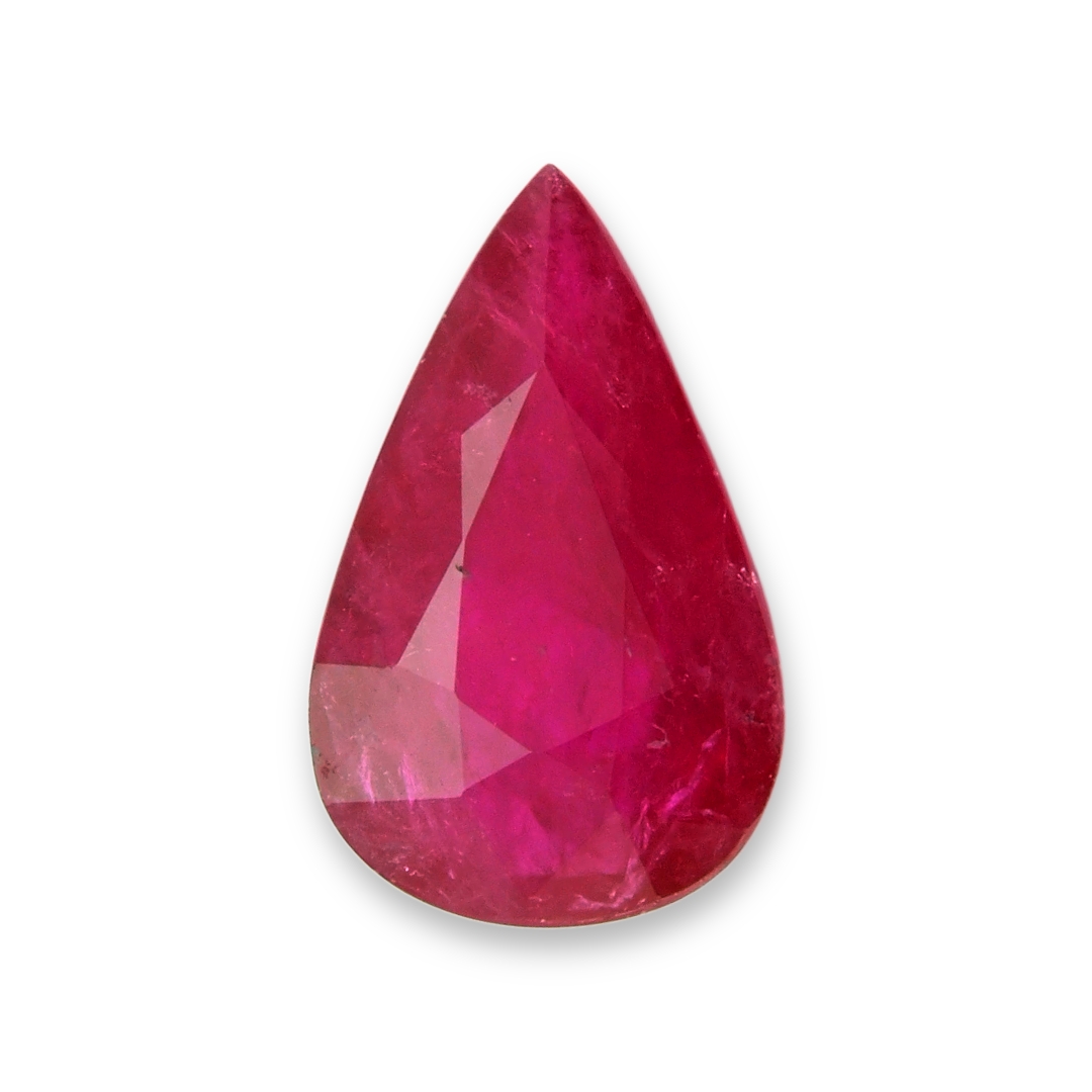 RUBY Pear: 2.44ct