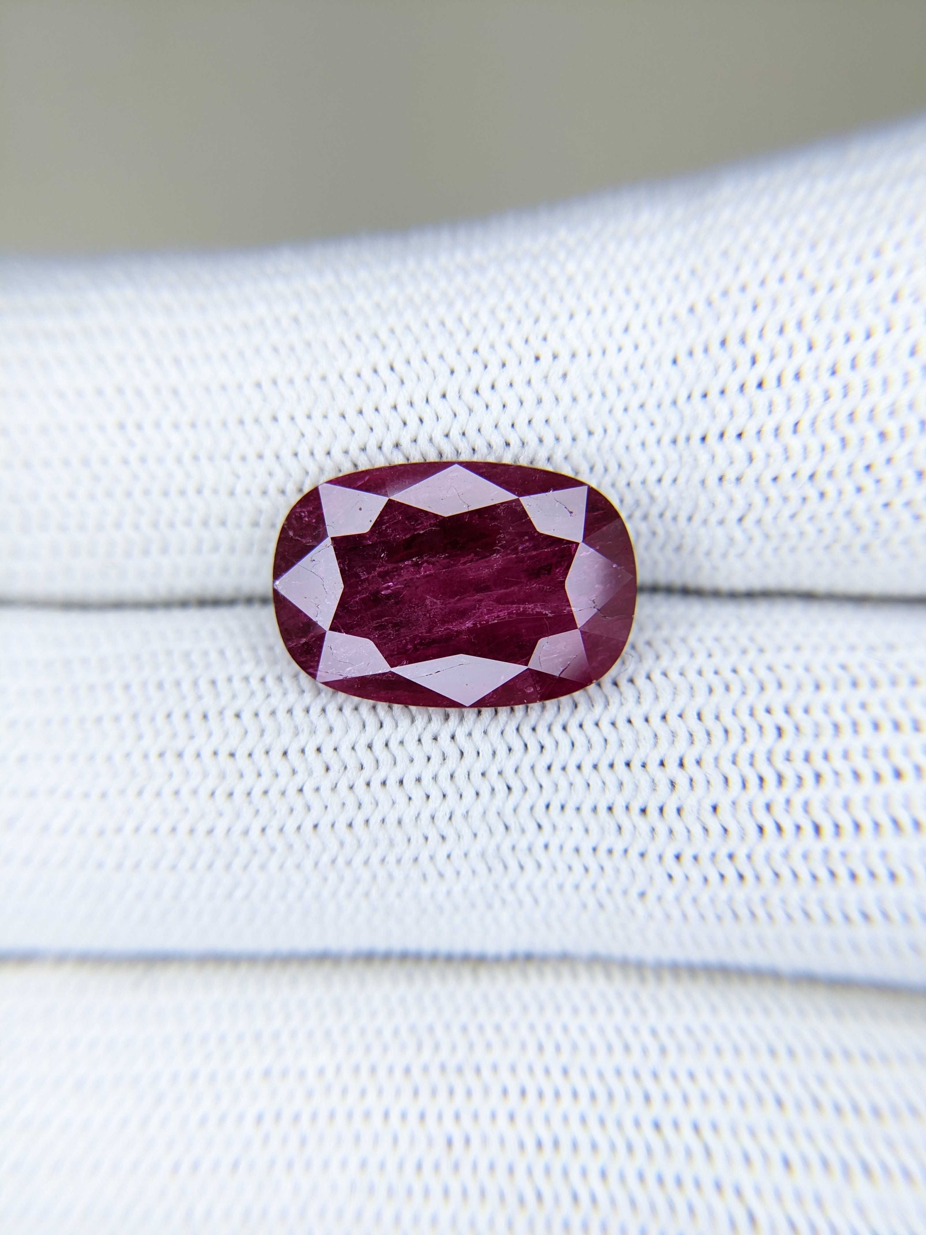 Ruby Cushion: 6.82ct