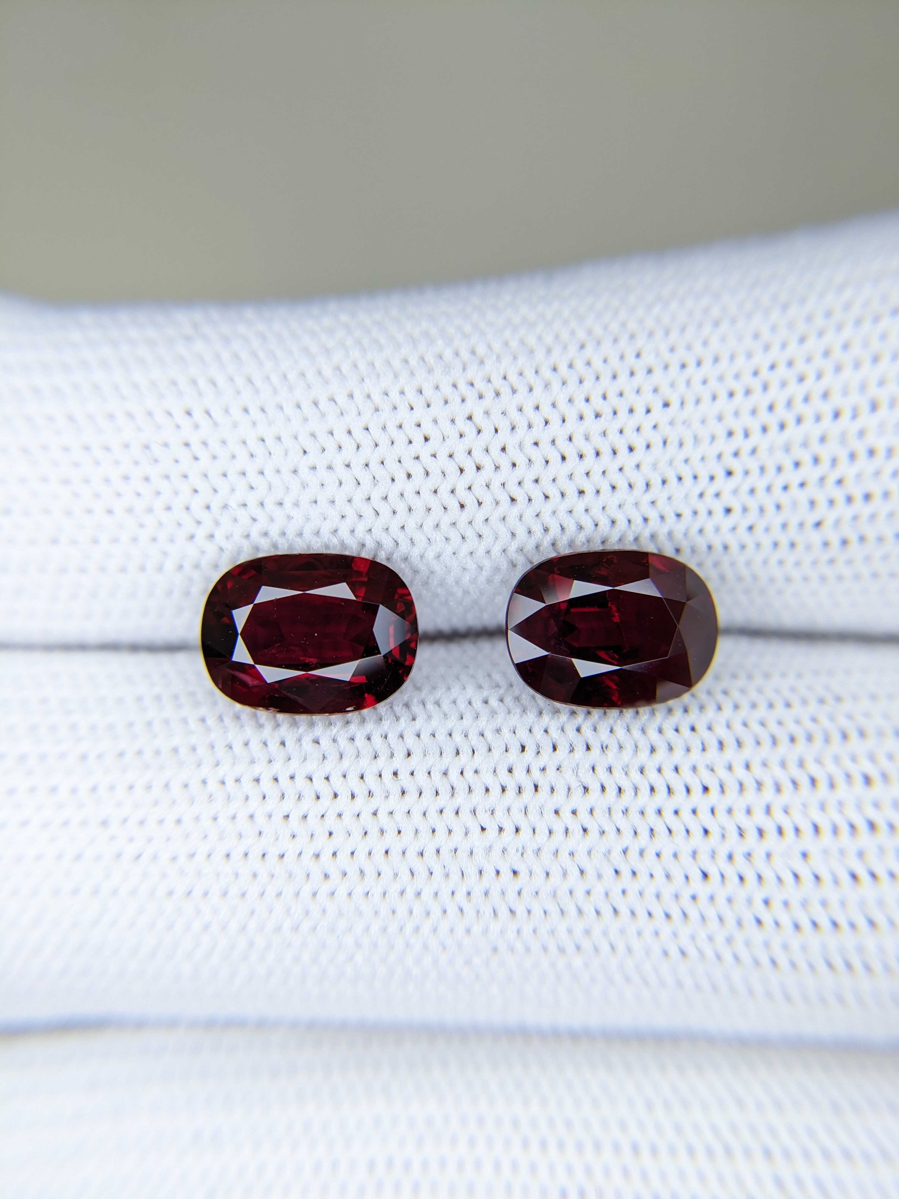 Ruby Cushion Pair : 6.02ct